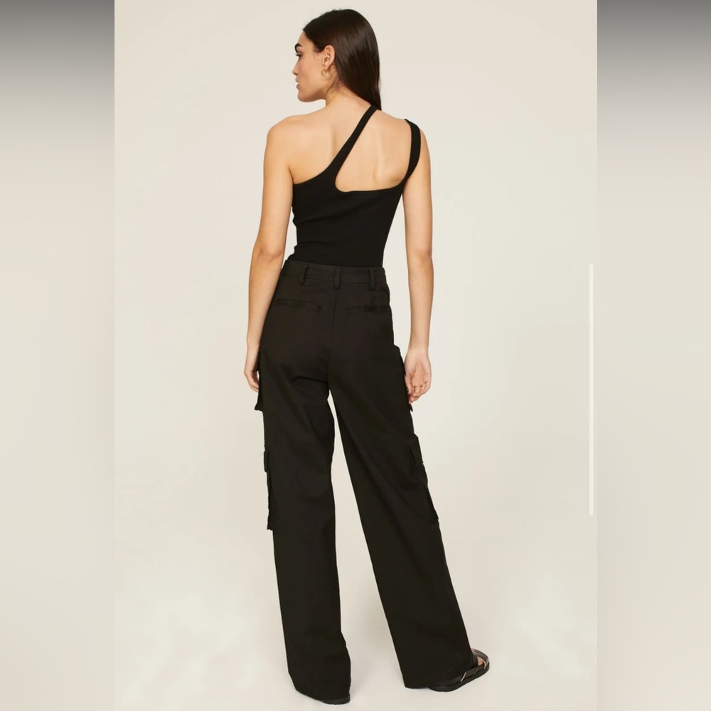 Favorite Daughter Black Cargo Pants cotton size 14 - Picture 3 of 14